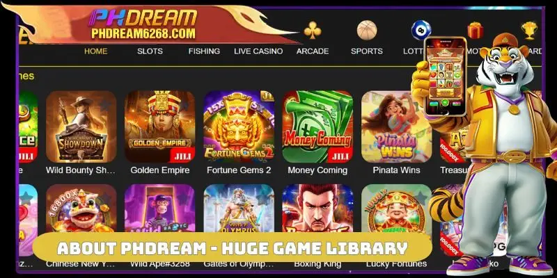 About PHDREAM - huge game library