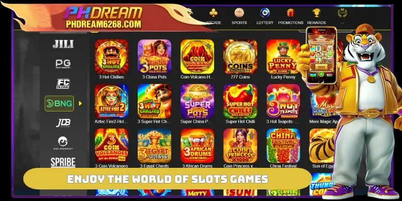 Enjoy the world of slots games