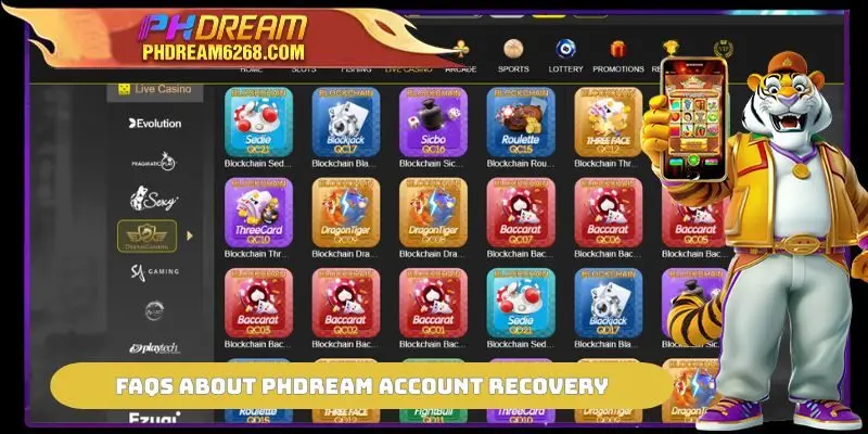 FAQs about PHDREAM Account Recovery