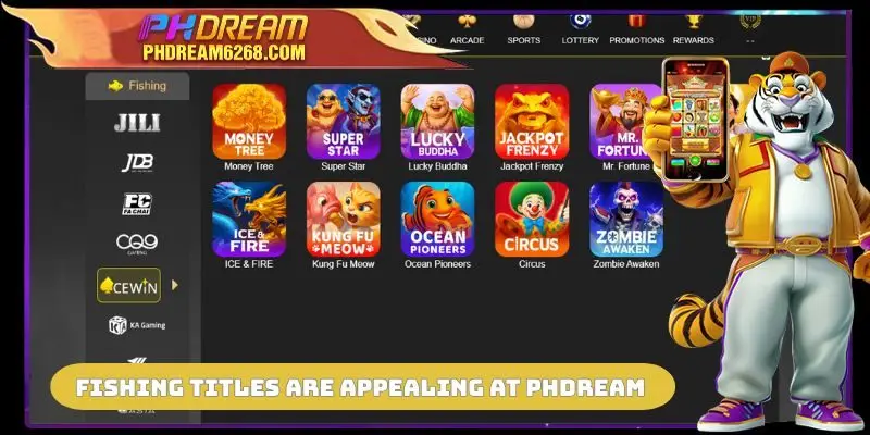 Fishing titles are appealing at PHDREAM Games