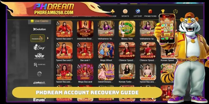 PHDREAM Account Recovery guide