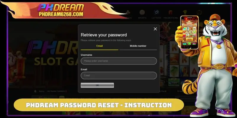 PHDREAM Password Reset - instruction