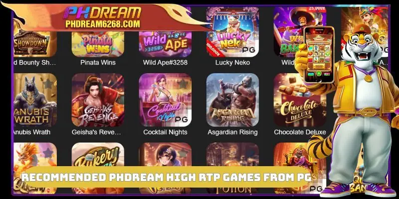 Recommended PHDREAM High RTP Games from PG