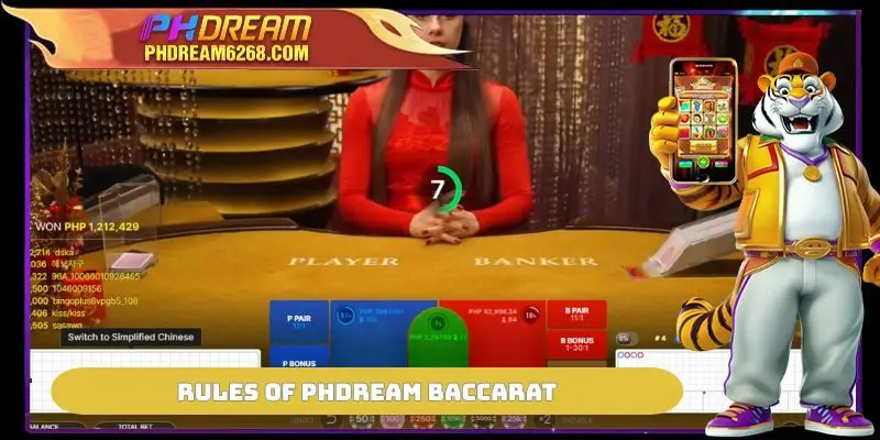 Rules of PHDREAM Baccarat