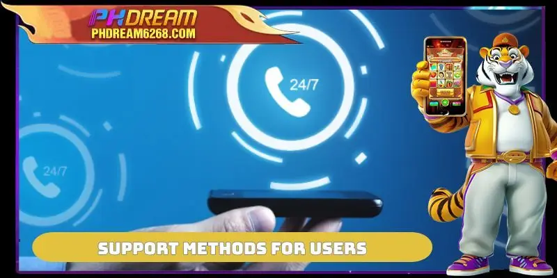 Support methods for users