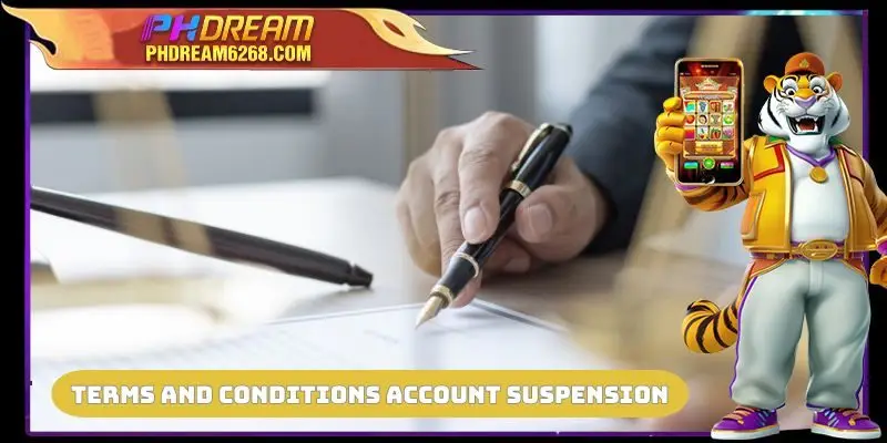 PHDREAM Terms and Conditions - account suspension