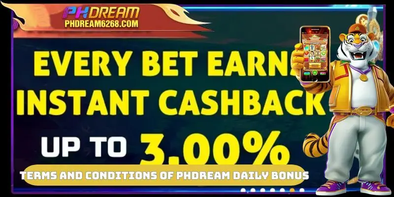 Terms and conditions of PHDREAM Daily Bonus