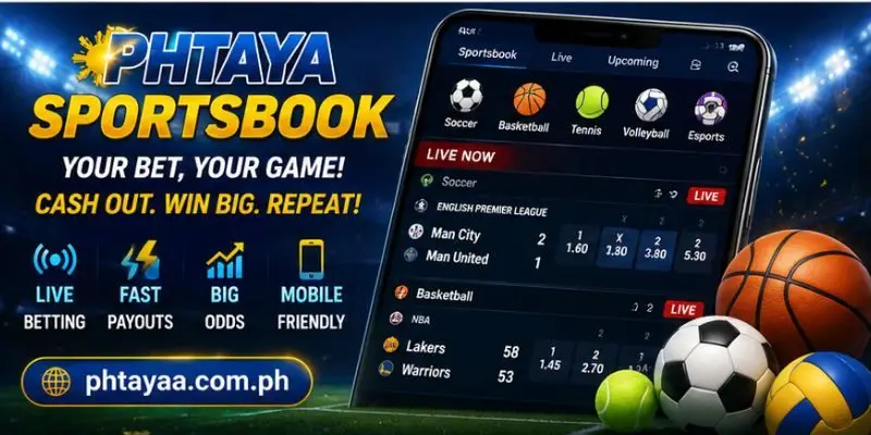 PHTAYA Sportsbook mobile betting para sa football, basketball, tennis, at boxing