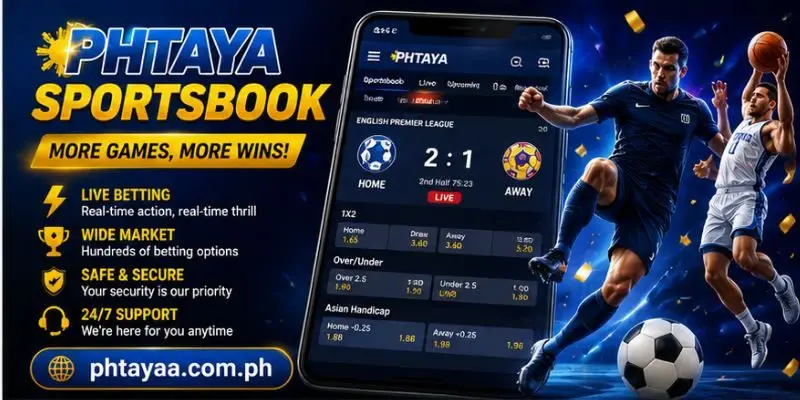 PHTAYA Sportsbook online na may live odds at mabilis na sports betting